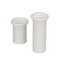 Adjustable Splashwell Drain Tube, Fits 1-1/4in Opening, White Plastic