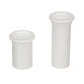 Adjustable Splashwell Drain Tube, Fits 1-1/4in Opening, White Plastic