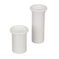 Adjustable Splashwell Drain Tube, Fits 1-1/4in Opening, White Plastic