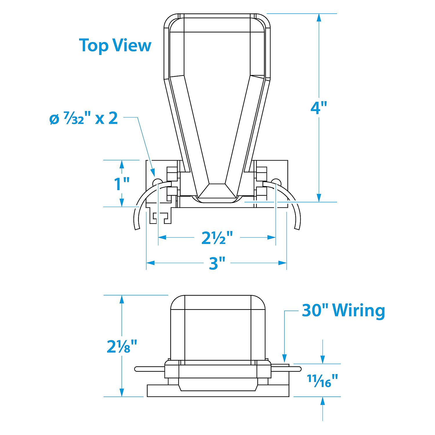Universal Series Automatic Bilge Pump Float Switch For 6-32V