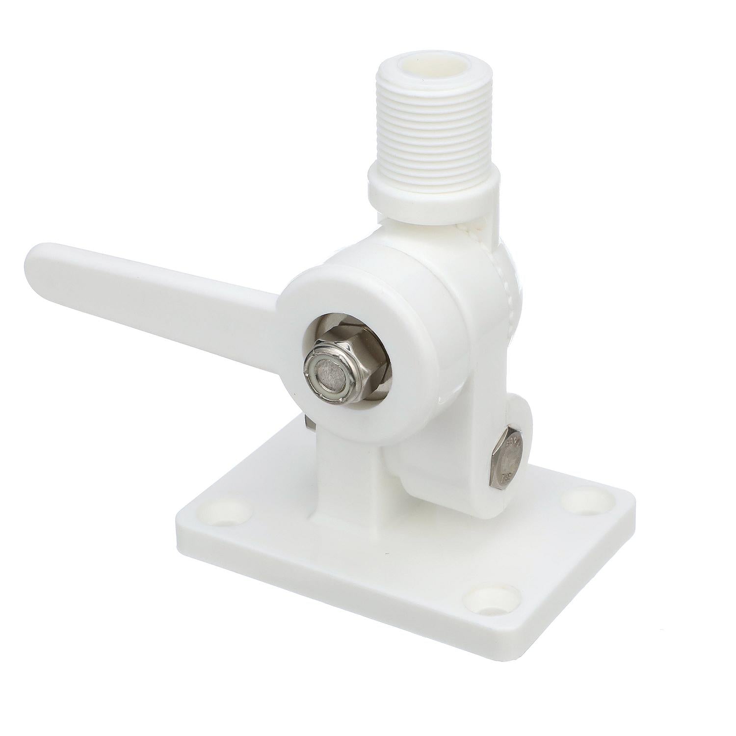 4-Way Nylon Antenna Ratchet Mounting Kit, White Finish