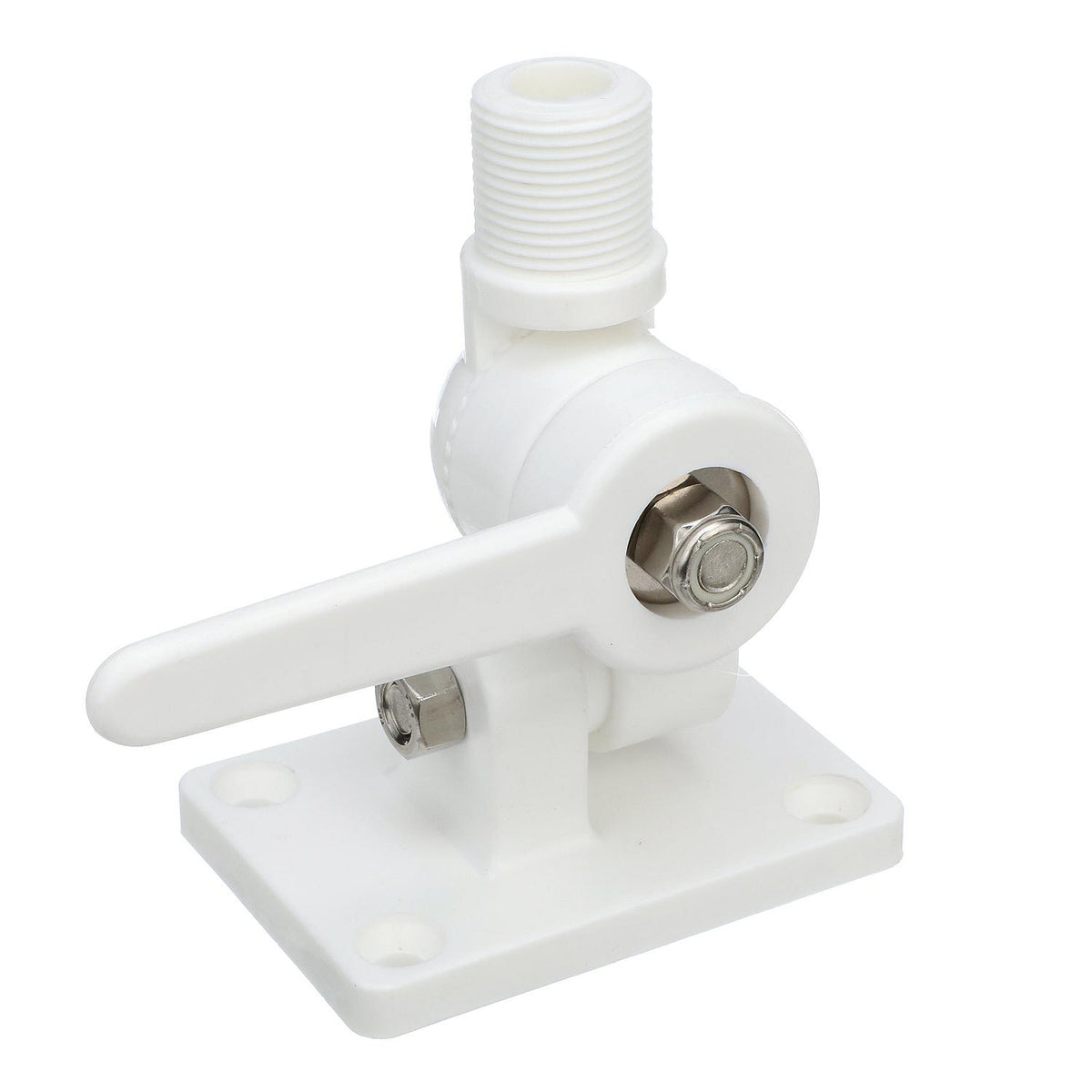 4-Way Nylon Antenna Ratchet Mounting Kit, White Finish