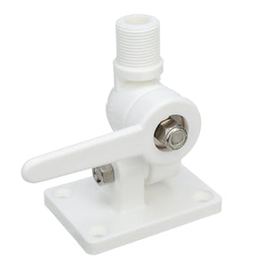 4-Way Nylon Antenna Ratchet Mounting Kit, White Finish