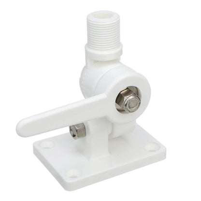4-Way Nylon Antenna Ratchet Mounting Kit, White Finish