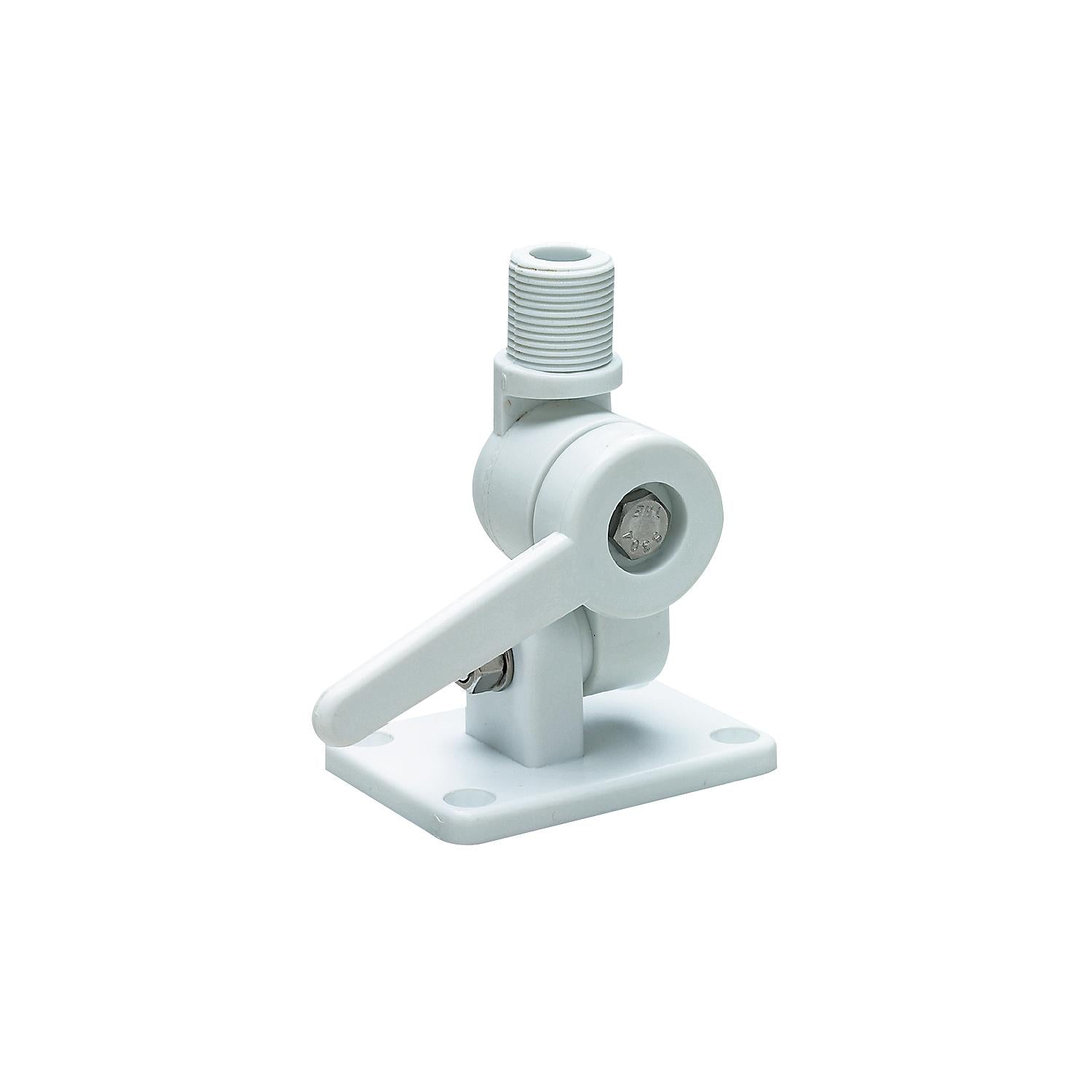 Nylon Antenna Ratchet Mount, White Pack, Bulk/ 12/PK