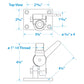4-Way Nylon Antenna Ratchet Mounting Kit, White Finish