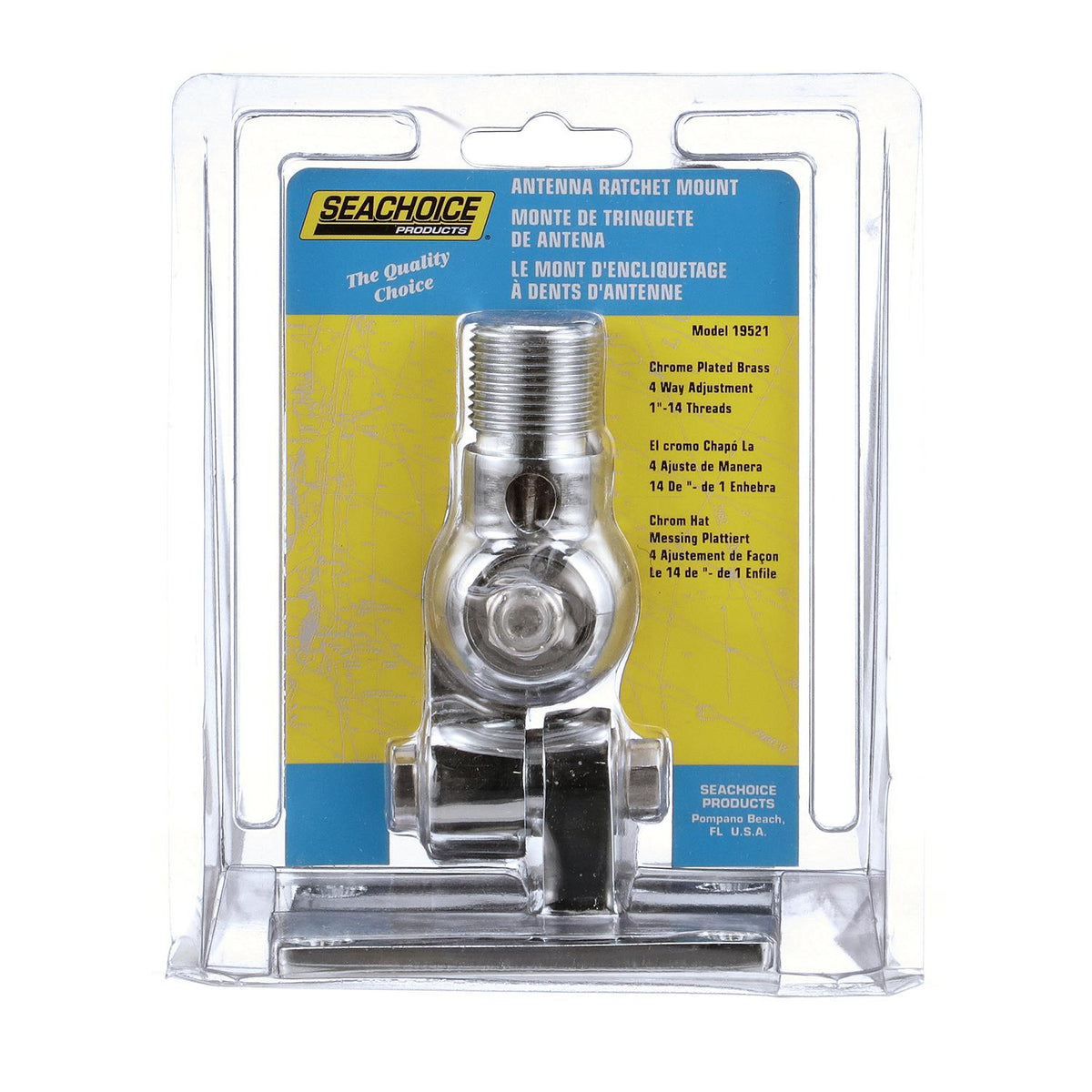 Antenna 4-Way Ratchet Mount w/ Heavy-Duty Handle
