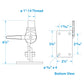 Antenna Ratchet Mount Stainless Steel