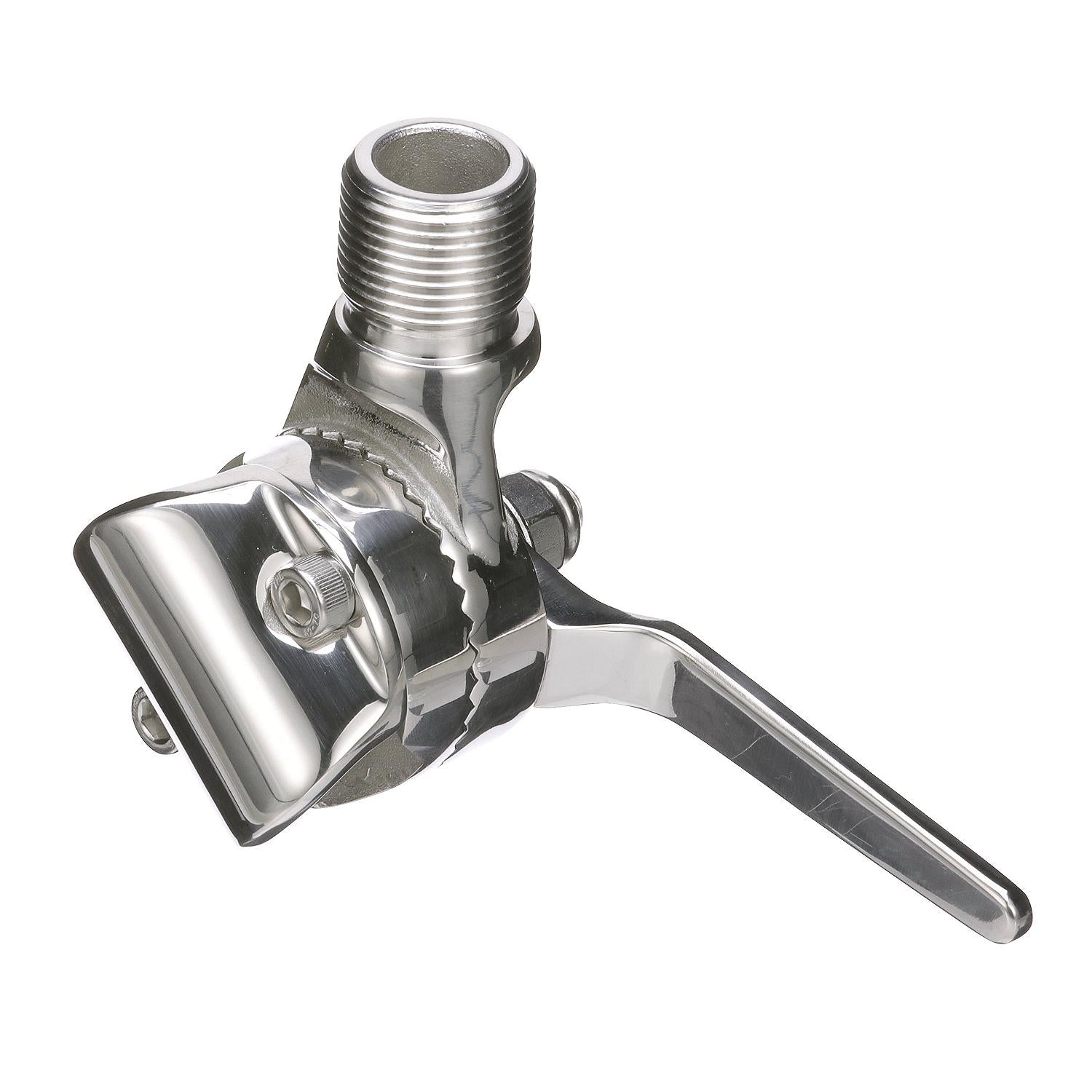 Antenna Rail Ratchet Mount w/ Heavy-Duty Handle, Stainless Steel