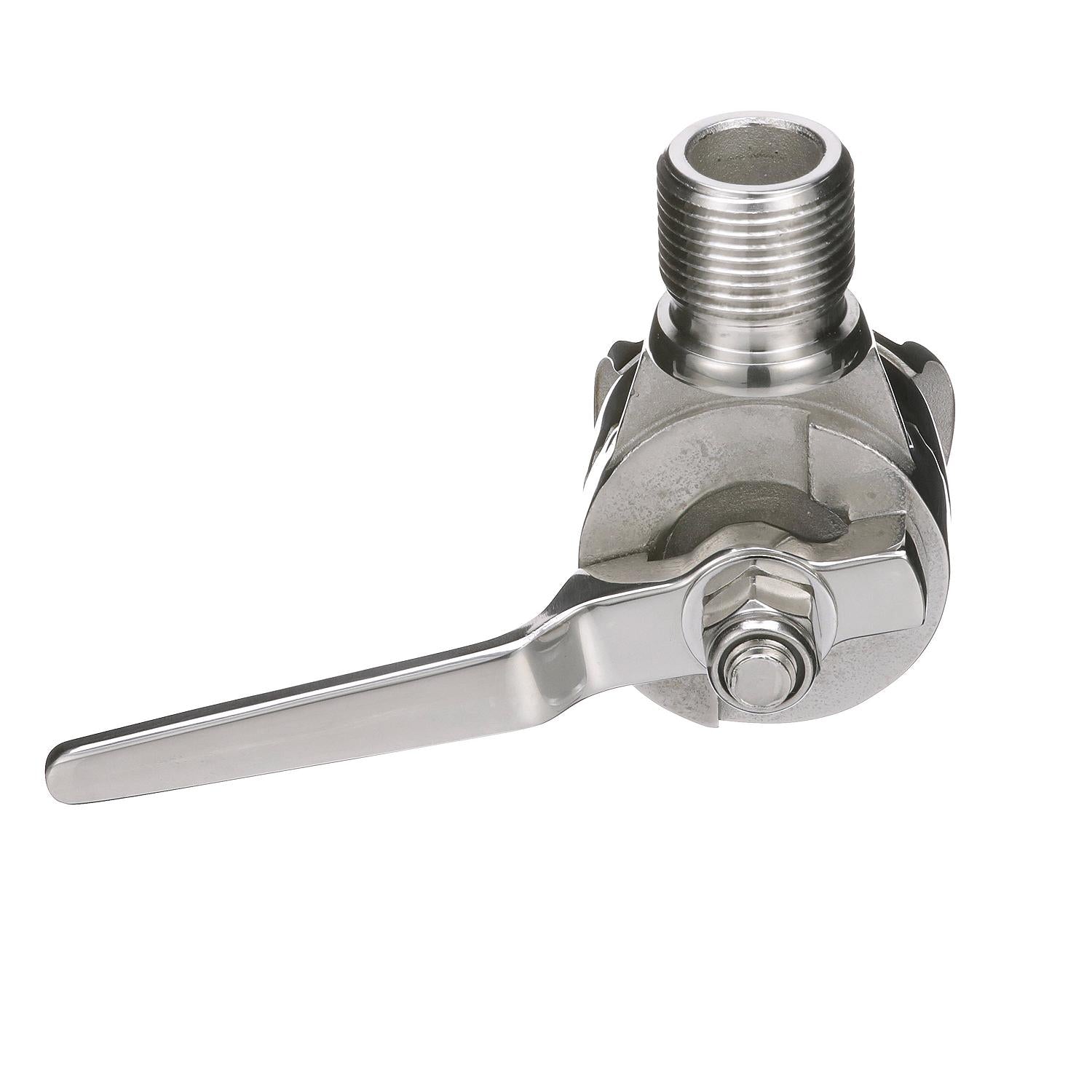 Antenna Rail Ratchet Mount w/ Heavy-Duty Handle, Stainless Steel