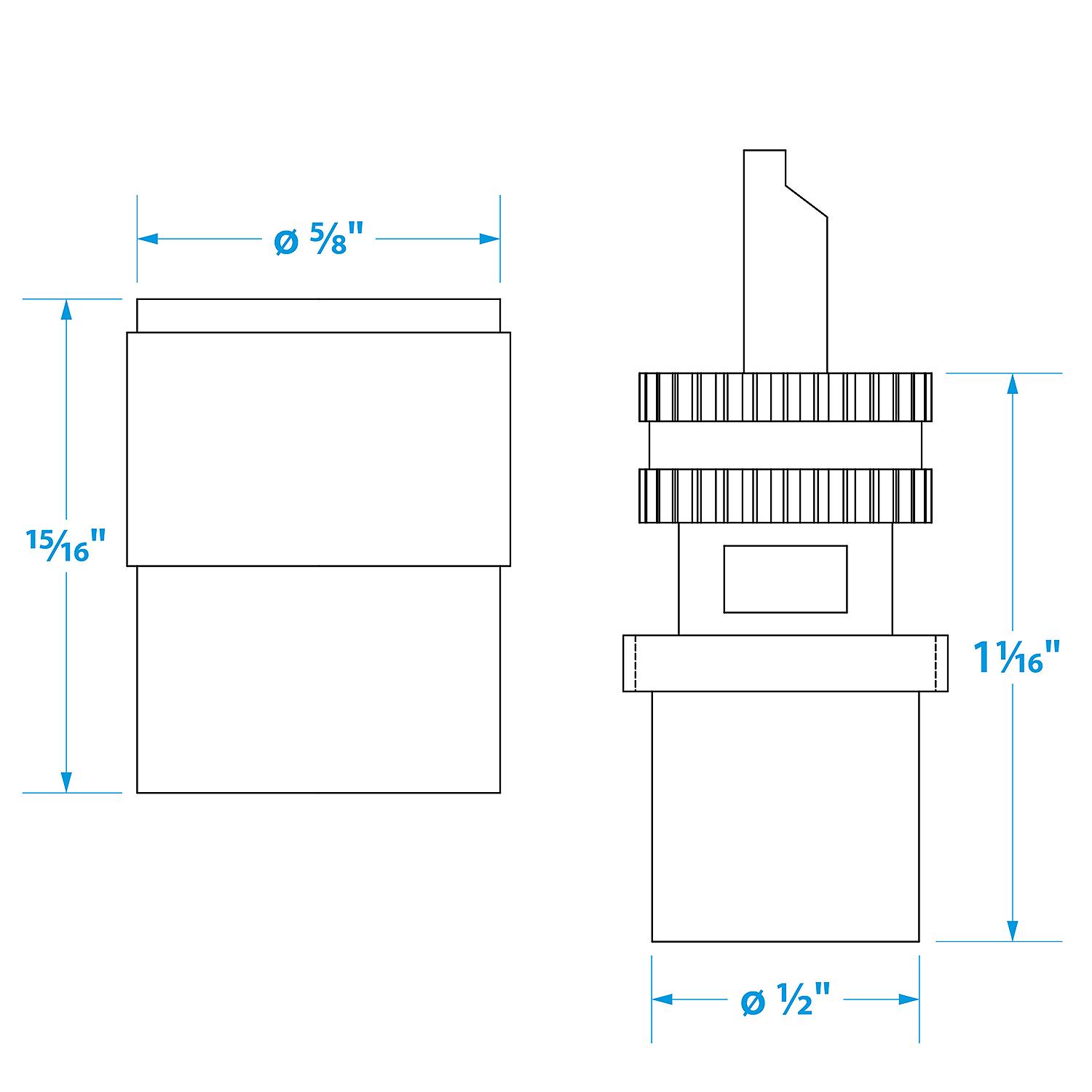 PL259 Male Adapter, VHF Cable Antenna Connector