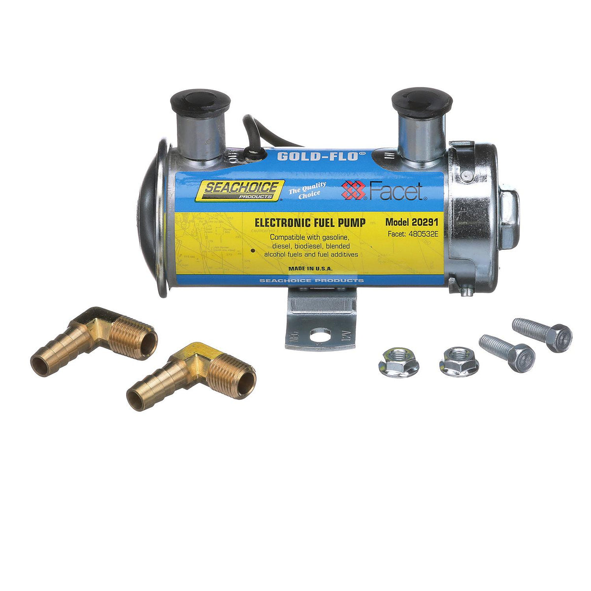 Gold-Flo High Performance Electronic 34 GPH Fuel Pump Kit 5.5 - 4 PSI