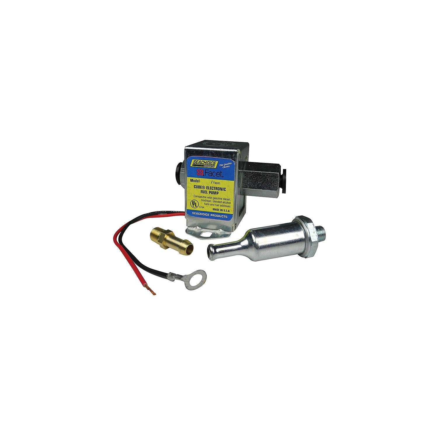Cube Electronic Fuel Pump, 3-4.5 PSI, 12 Volt Systems