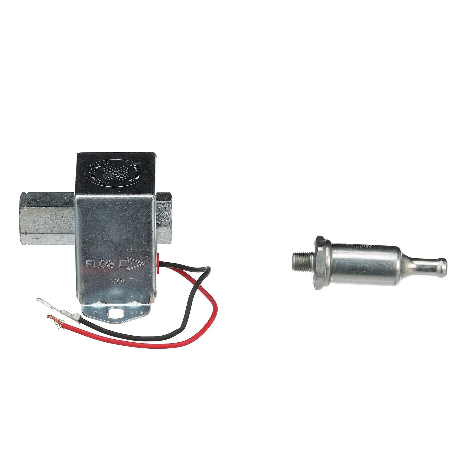 Cube Electronic Fuel Pump Kit, 4-7 PSI, 30 gph, 12 Volt Systems