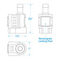 Deluxe Fuel Connector for Honda, Female, 3/8 In. Barb