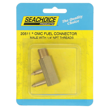 Deluxe Fuel Connector for OMC (Evinrude/Johnson), Male, 1/4in. NPT