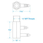 Deluxe Fuel Connector for OMC (Evinrude/Johnson), Male, 1/4in. NPT