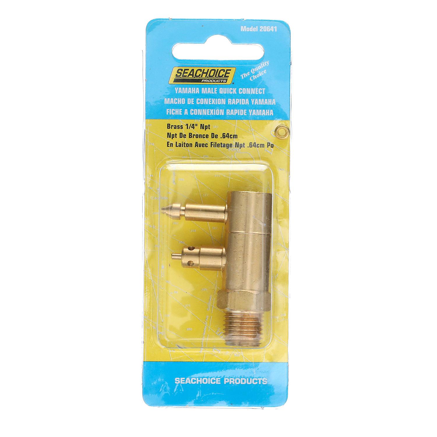 Fuel Connector Tank Fitting for Yamaha/ Mercury, Male, 1/4 In. NPT