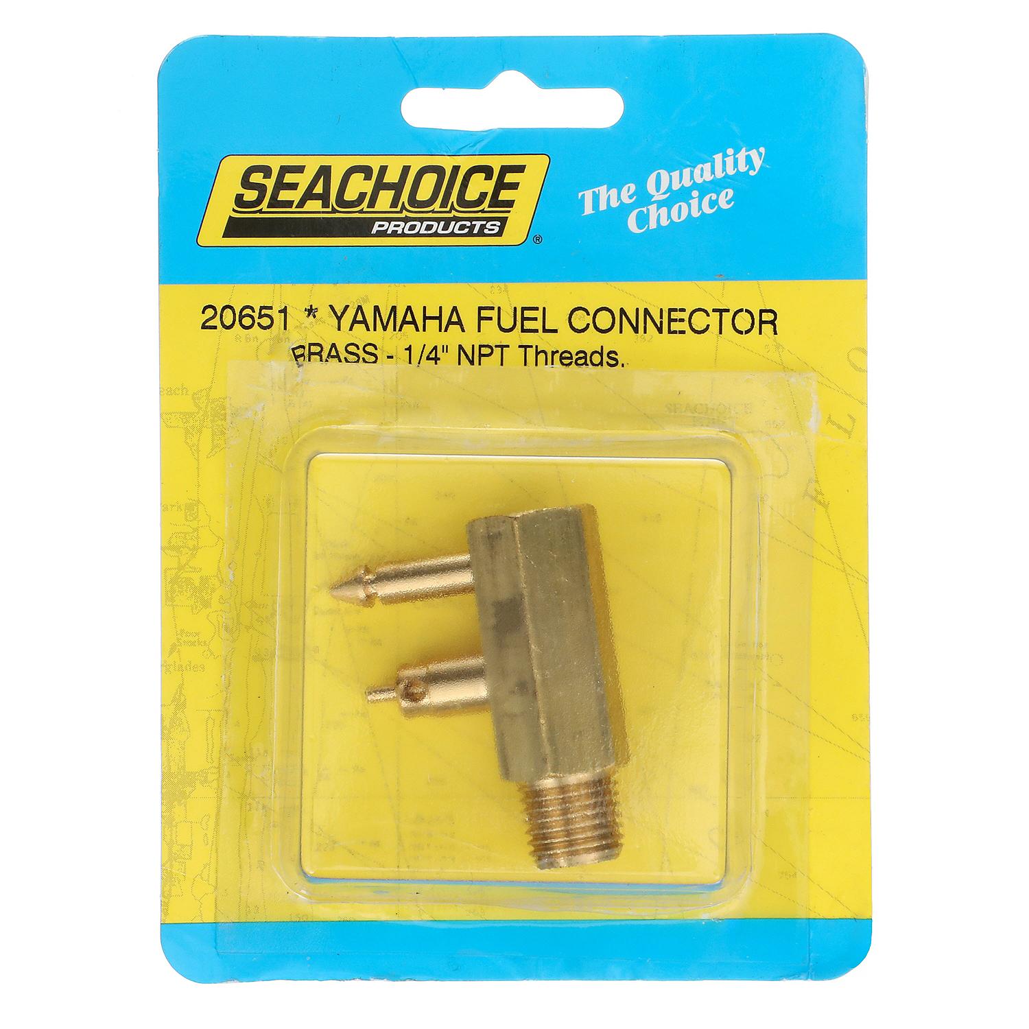 Deluxe Fuel Connector Tank Fitting for Yamaha/ Mercury, Male, 1/4in NPT