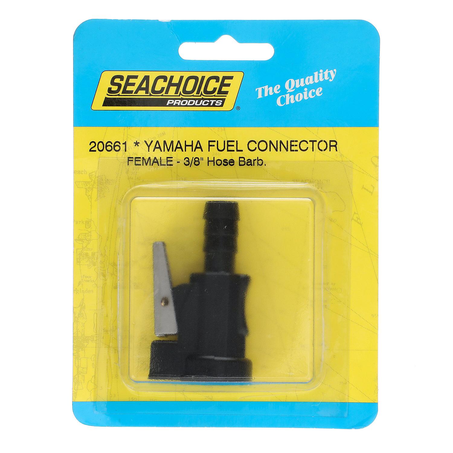 Deluxe Fuel Connector Hose Fitting for Yamaha/Mercury, Female, 3/8in Barb