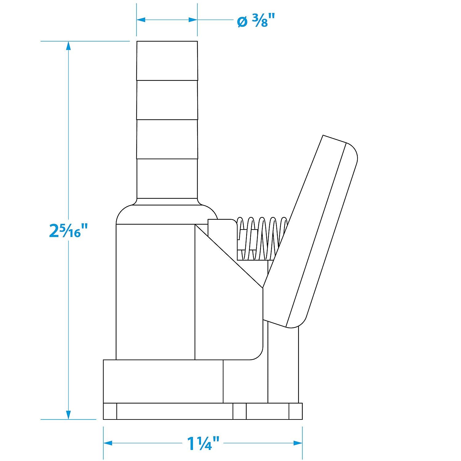Fuel Connector for Yamaha, Mercury/Female, 3/8 in. Barb