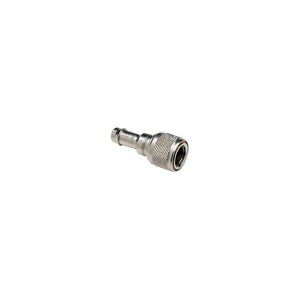 Deluxe Fuel Connector For Chrysler/Force, Chrome Plated - Female Hose Fitting, 3/8in Barb