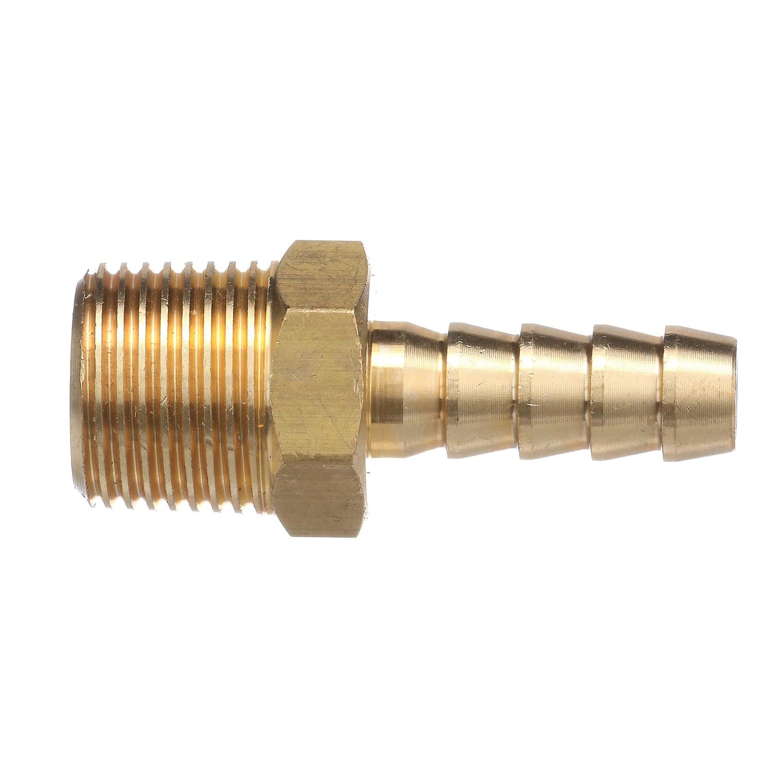 Brass Male Hose Barb, 5/16in x 3/8in NP