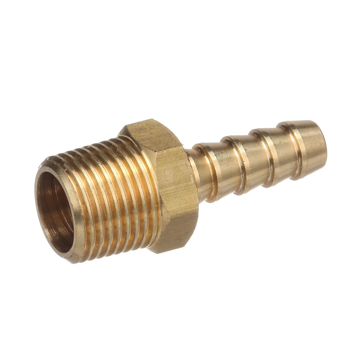 Brass Male Hose Barb, 5/16in x 3/8in NP