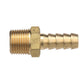 Brass Male Hose Barb, 1/3/8in x 3/8in NPT