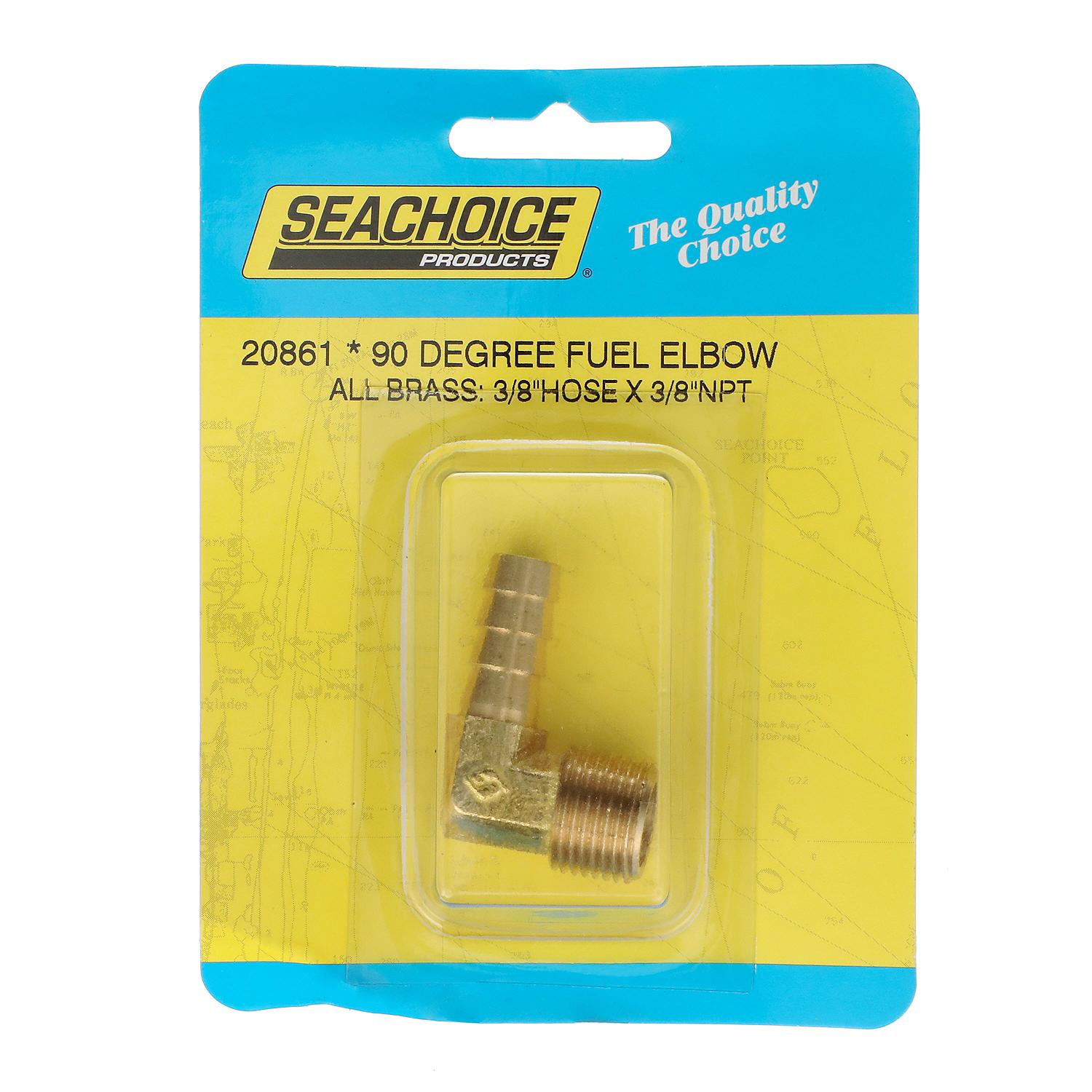 90º Brass Fuel Elbow, 3/8in x 3/8NP