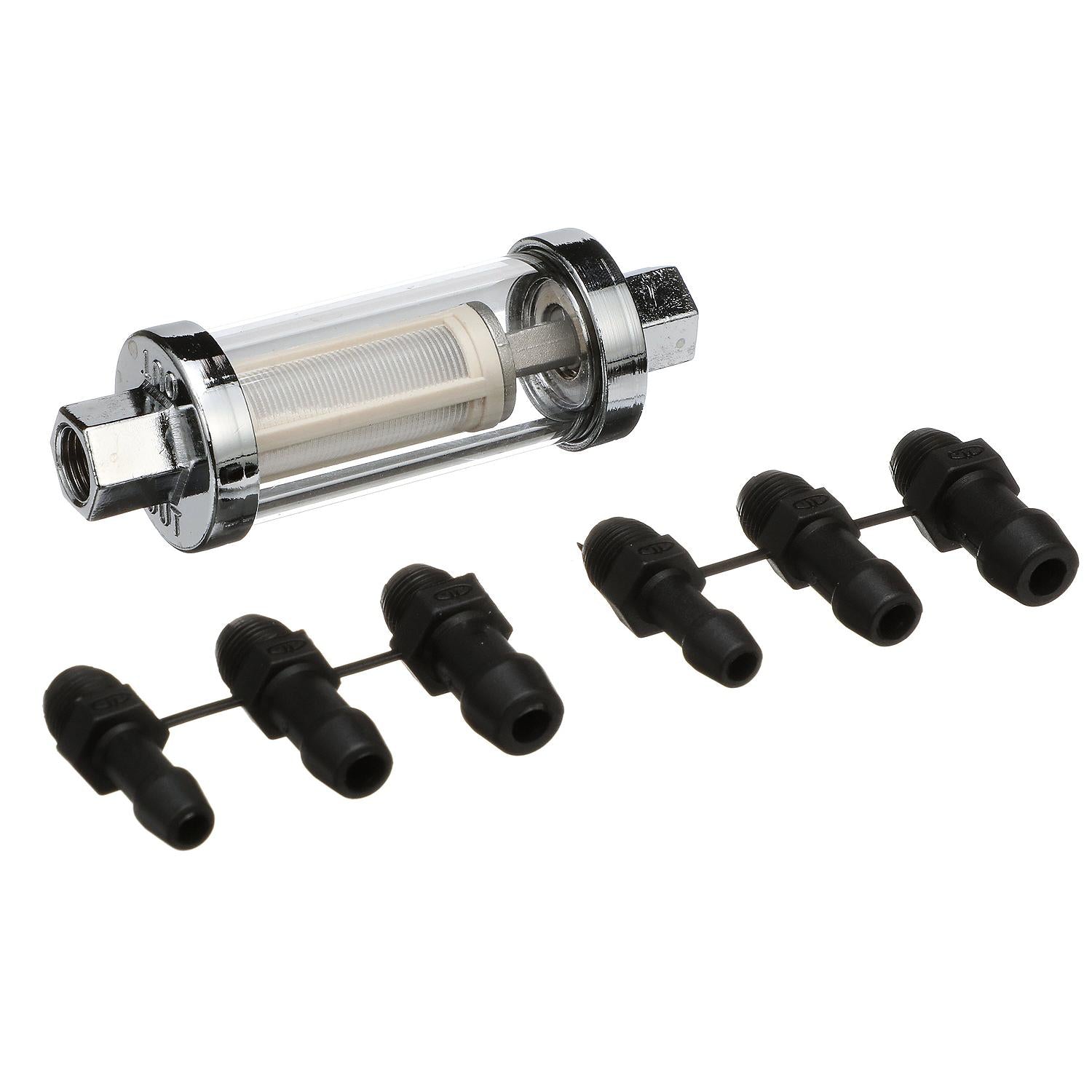 in-Line Fuel Filter, Clear Body, Universal Fit