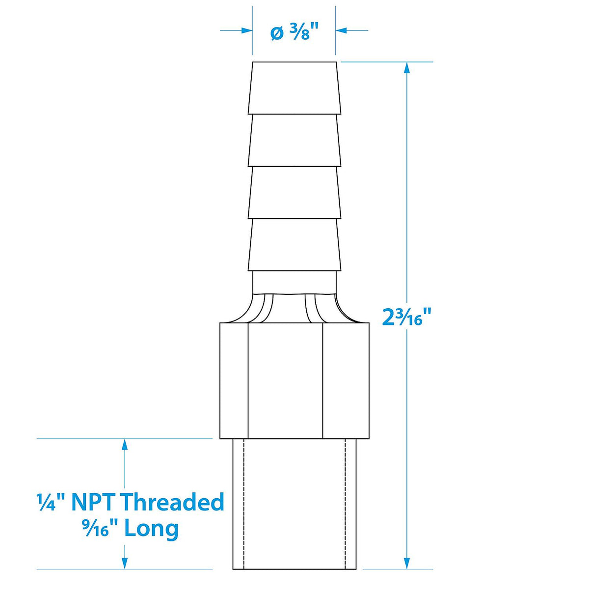 Anti-Siphon Valve, 1/4 in. NPT, 3/8 in. Hose, Aluminum