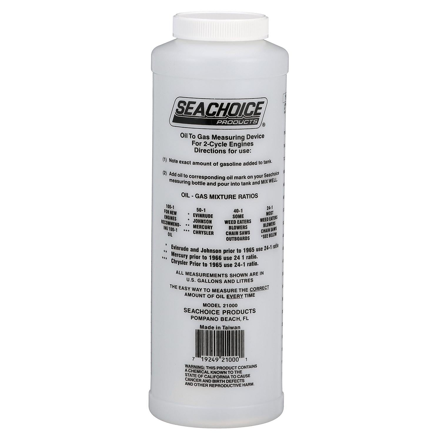 2-Cycle Engine, Oil to Gas Measuring Container, 32 Oz