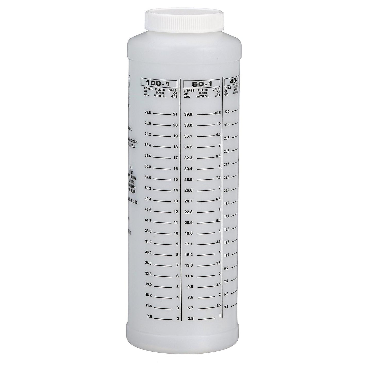 2-Cycle Engine, Oil to Gas Measuring Container, 32 Oz