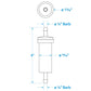 in-Line Fuel Filter, 1/4 in., Plastic, Outboard, 20 Micron
