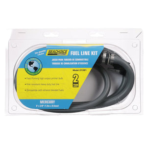 Low Permeation Fuel Line Kit w/ High-Output Primer Bulb, Mercury, 3/8in X 7ft