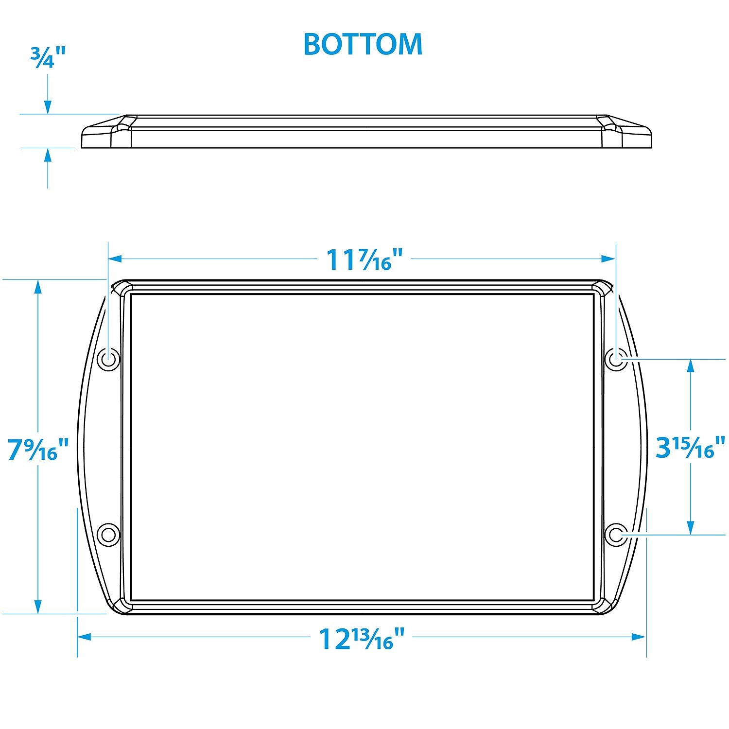 Group 24 Series Hold-Down Battery Tray, Black