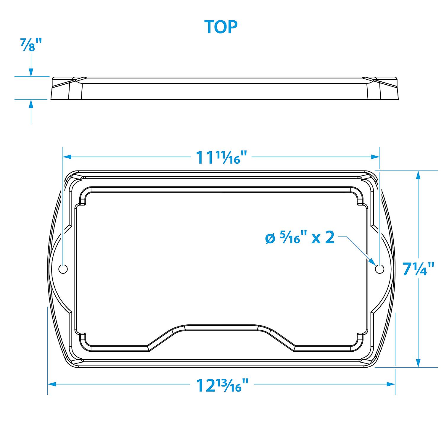 Group 24 Series Hold-Down Battery Tray, Black