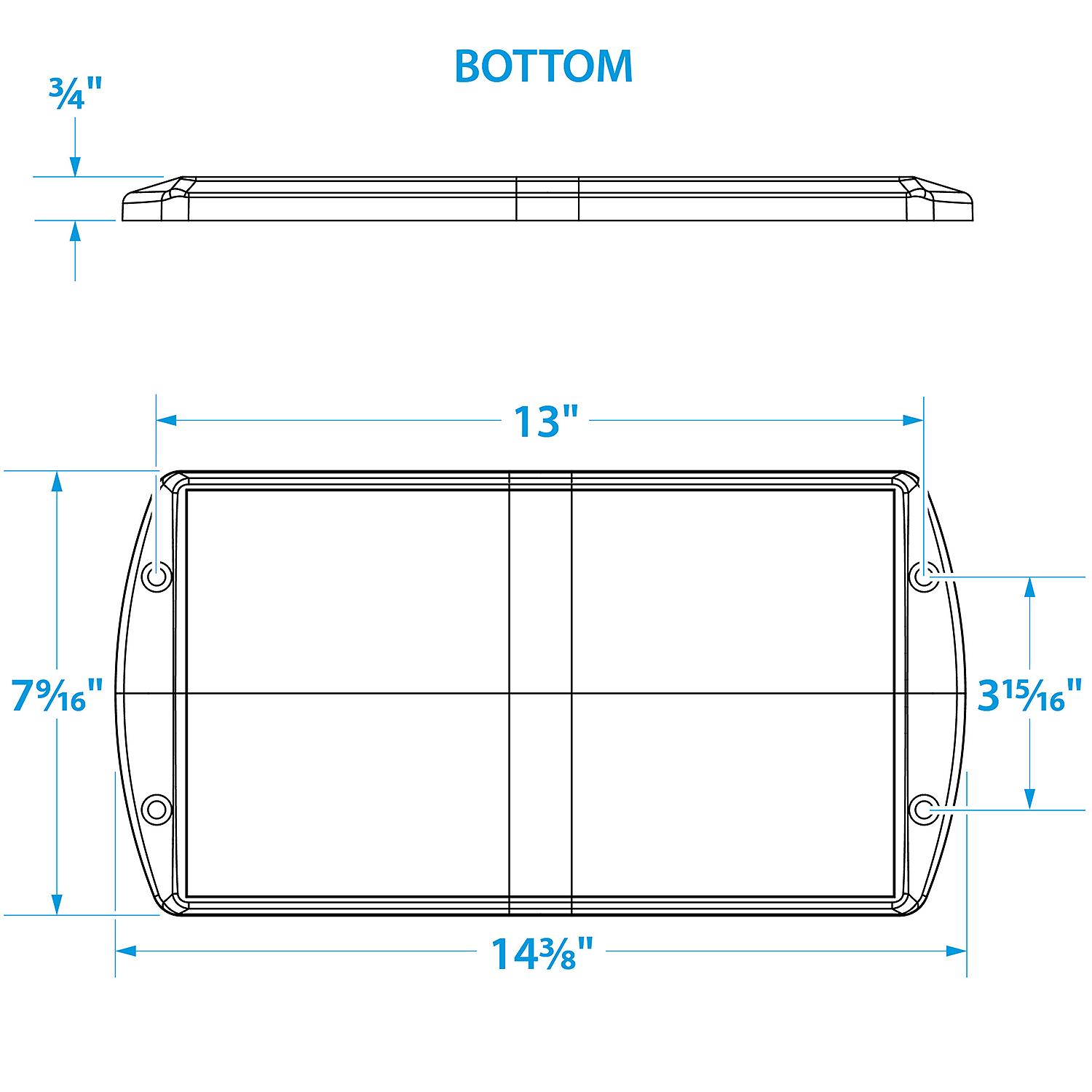 Group 27 Series Hold-Down Battery Tray, Black