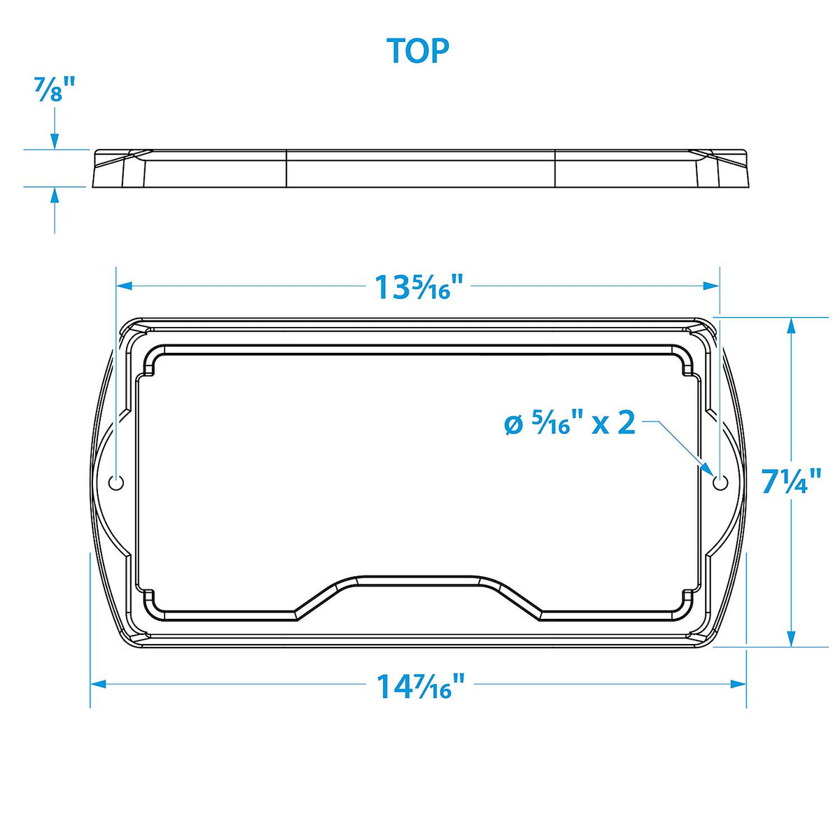 Group 27 Series Hold-Down Battery Tray, Black