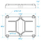 Group 24 Series Hold-Down Battery Tray, Black