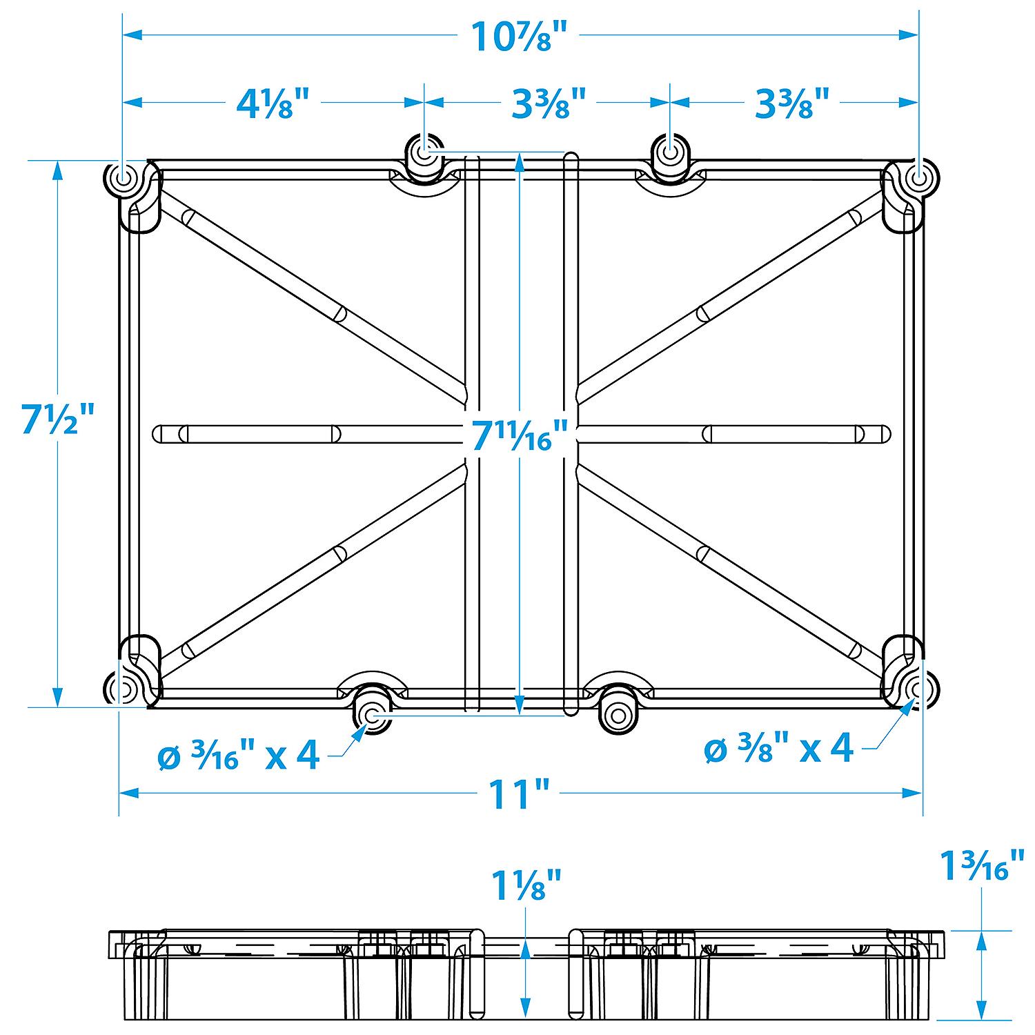 Battery Tray Narrow, Group 24