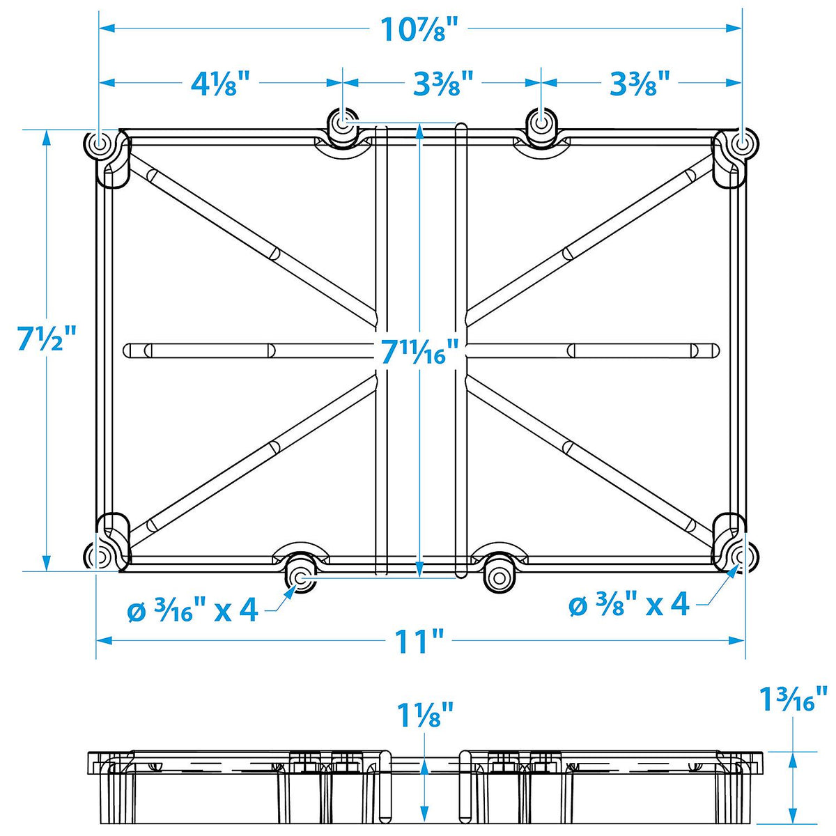 Battery Tray Narrow, Group 24