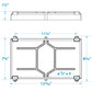 Group 27 Series Hold-Down Battery Tray, Black