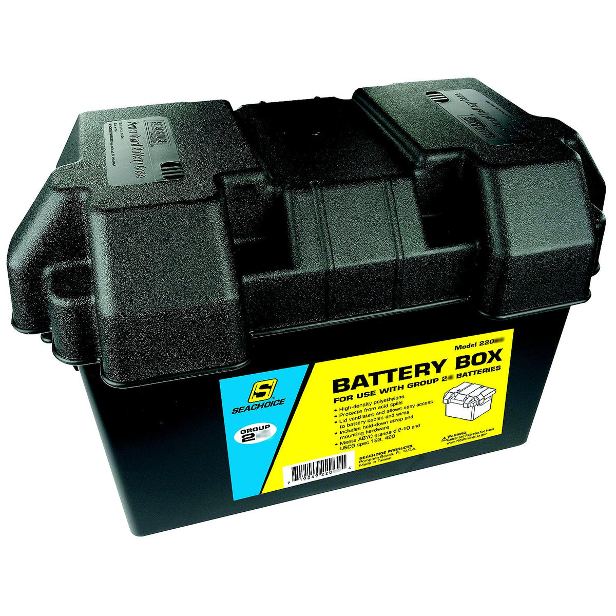 Group 24 Series Standard Battery Box w/ Strap & Mounting Kit