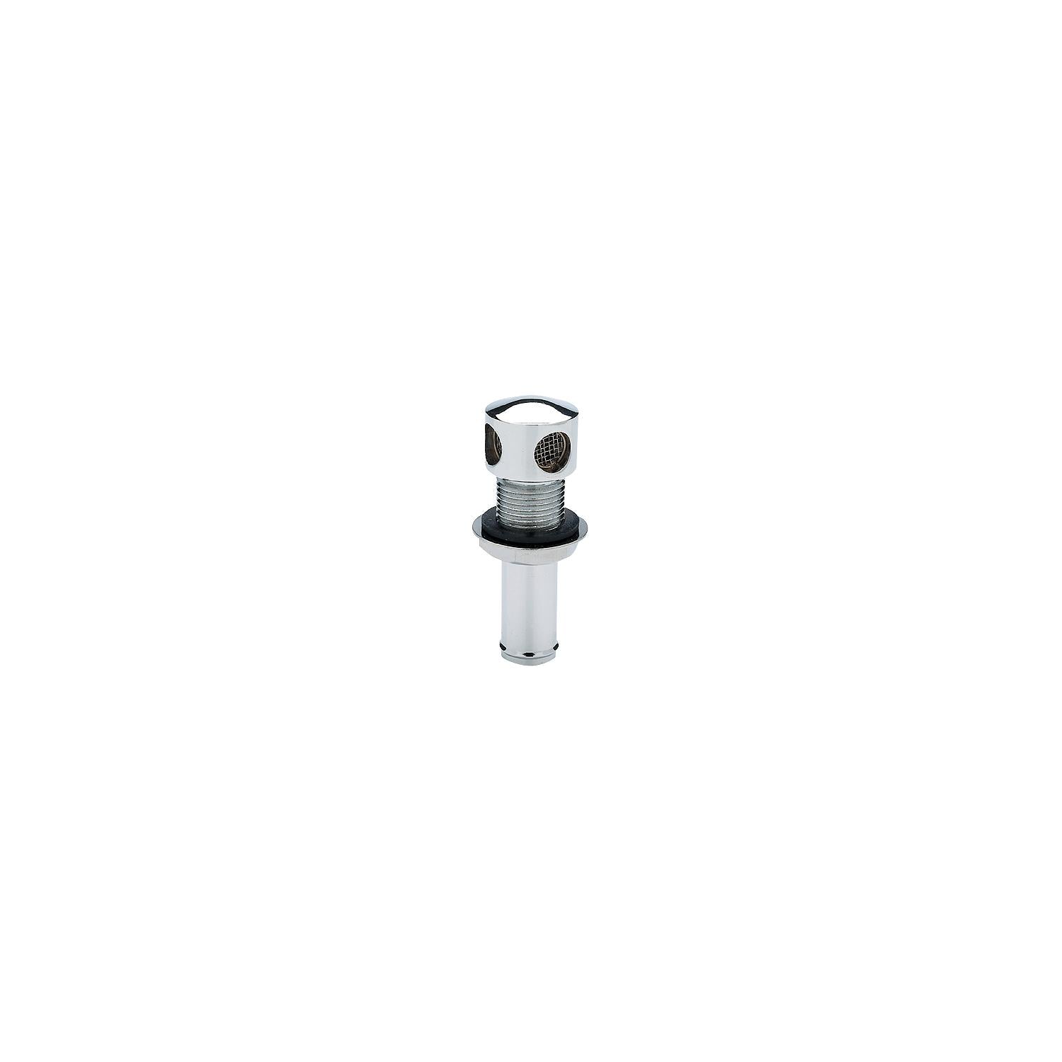 Thru Hull Fuel Tank Vent, Chrome-Plated Brass, 5/8in.