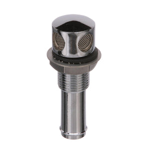 Thru Hull Fuel Tank Vent, Chrome-Plated Brass, 5/8in.