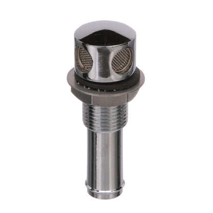 Thru Hull Fuel Tank Vent, Chrome-Plated Brass, 5/8in.