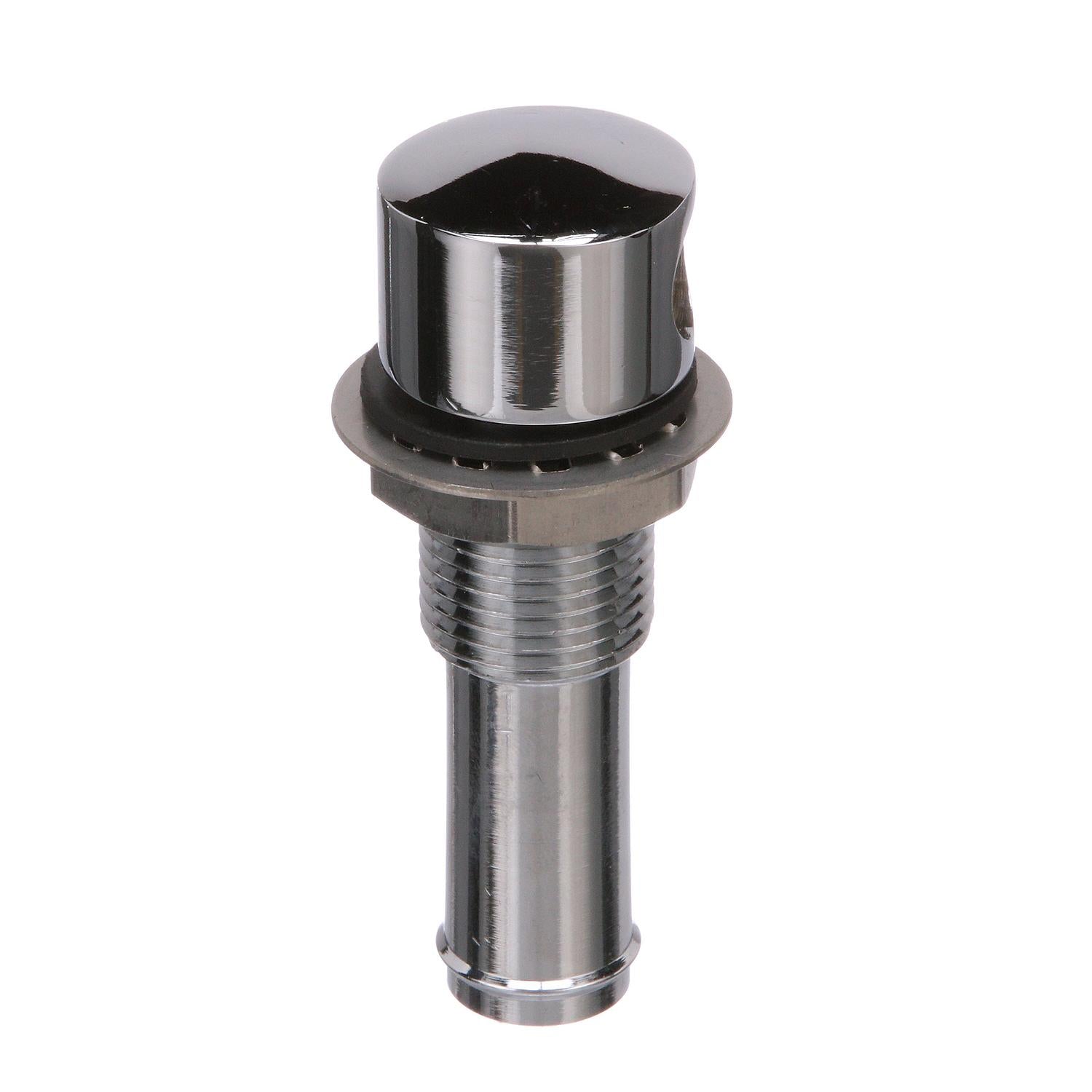 Thru Hull Fuel Tank Vent, Chrome-Plated Brass, 5/8in.