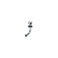 Thru Hall Fuel Tank Vent, Chrome-Plated Brass, 5/8in., 90º
